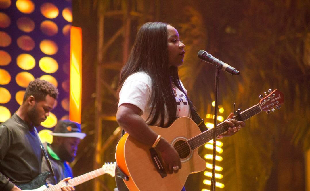 Performing at the WIZKID LIVE in Concert Abuja